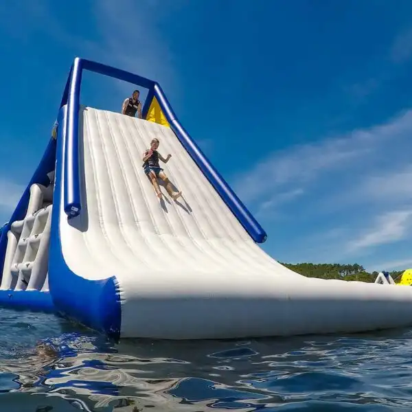 4. Summit Express, face the adrenaline-pumping monster slide, where you can slide down as a group or test your climbing skills by ringing the bell atop the climbing wall attached to the side of the Summit. West Lake Aqua Park