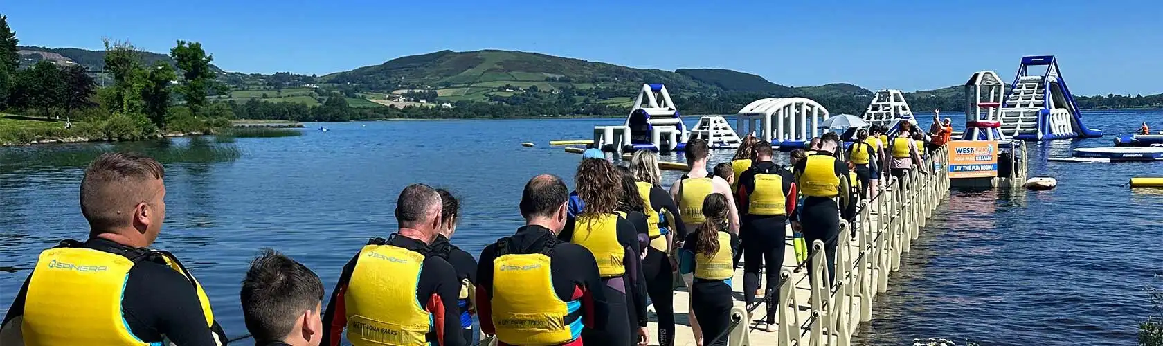 West Lake Aqua Park Killaloe, Let the fun begin